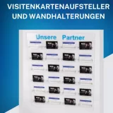 Visitenkartenständer in unterschiedlichen Variationen. Visitenkartenständer / Visitenkartenwandhalter