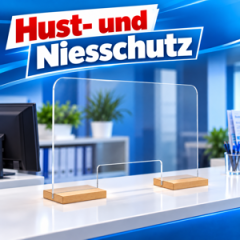 Virenschutz Thekenaufsteller Husten- und Virenschutz Thekenaufsteller